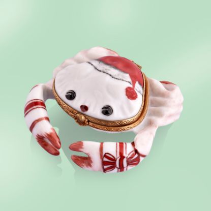 Picture of Limoges Santa Crab Box with 