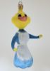 Picture of Duck in Blue  Italian Glass Christmas Ornament 