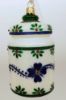 Picture of Blue & White Cookie Jar Polish Glass Ornament