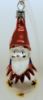 Picture of Santa Snowman Polish Glass Ornament