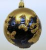 Picture of Blue and Gold World Globe Polish Glass Ornament