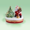 Picture of Limoges Santa with Christmas Tree and Gift Box 