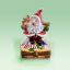 Picture of Limoges Santa red Coat with Brown Teddy and Bell Box