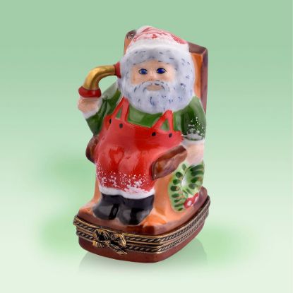 Picture of Limoges Mr Santa on Rocking Chair Box