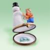 Picture of Limoges Snowman with Child Box