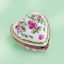 Picture of Limoges Heart with Purple Flowers