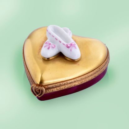 Picture of Limoges Ballet Slippers Paris Opera Heart Box, Each