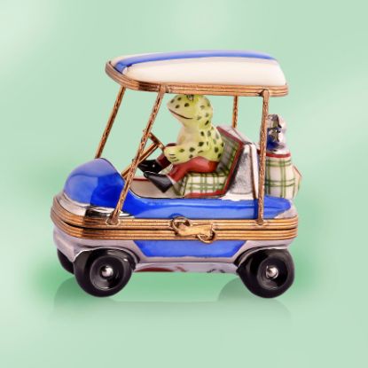 Picture of Limoges Frog in Golf Cart Box