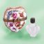 Picture of Limoges Burgundy Standing Heart Box with Heart Perfume Bottle
