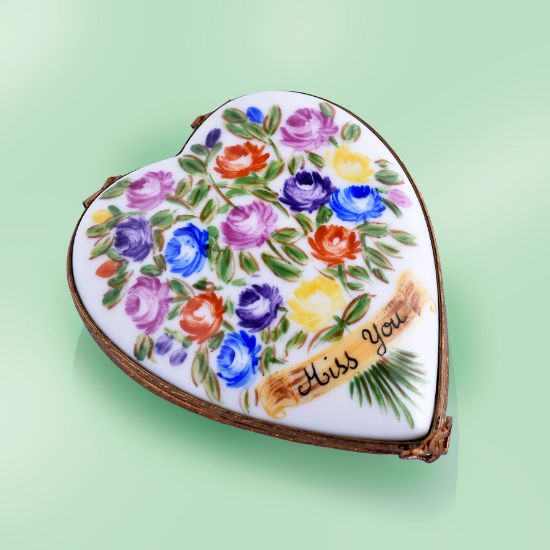 Picture of Limoges " Miss You"  Heart Box 