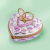 Picture of Limoges Pink Ribbons and Wedding Bands Heart Box