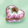 Picture of Limoges Turtle on Heart with Pink Flowers Box