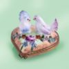 Picture of Limoges Doves on Floral Heart Box