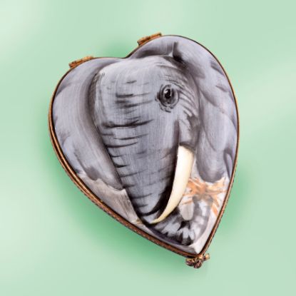 Picture of Limoges Elephant Heart Box