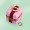 Picture of Limoges Pink Ring Box with Ring, Each