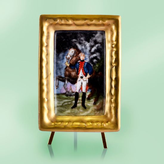 Picture of Limoges Marquis de Lafayette Painting on Easel Box