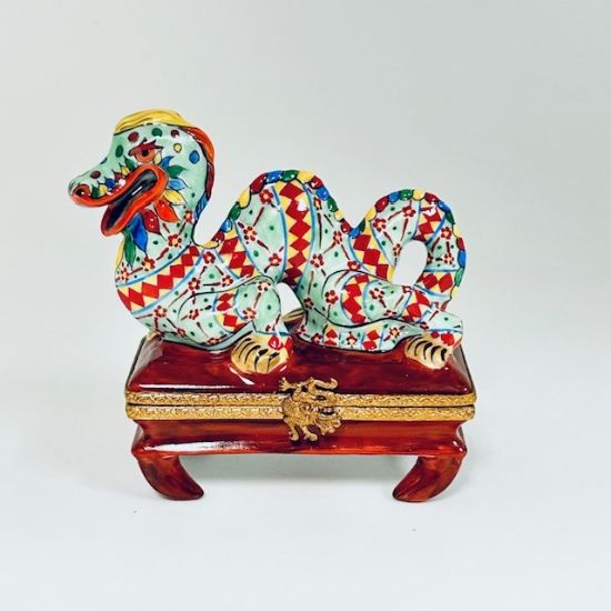 Picture of Limoges Chinese Colorful Dragon Box 