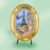 Picture of Limoges Paris 3D Painting on Oval Frame Box and Easel