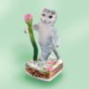 Picture of Limoges Mr Cat with a Rose Box