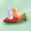 Picture of Limoges Two Rabbits on Carrot Box