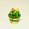 Picture of Limoges Yellow Tulips in Pot with Ladybugs Box