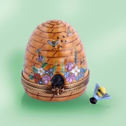 Picture of Limoges Beehive with flowers Box and loose Bee