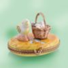 Picture of Limoges Chicken with Basket of Eggs Box