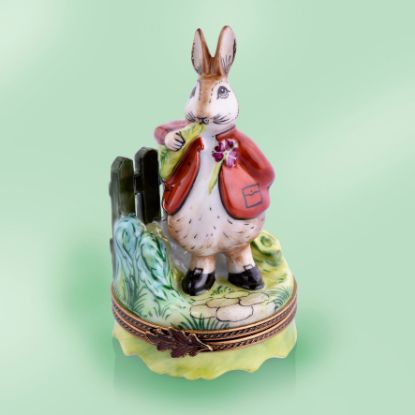Picture of Limoges Peter Rabbit Eating Carrot Box