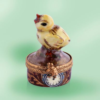 Picture of Limoges Chicken with Clock Box