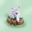 Picture of Limoges Small White Rabbit on Grass with Flowers Box