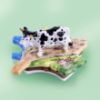 Picture of Limoges Cow on Map of France Box