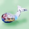 Picture of Murano Glass Whale with Fish Inside