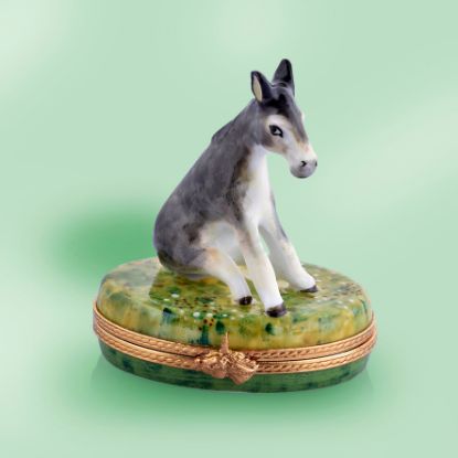 Picture of Limoges  Donkey on Grass Box