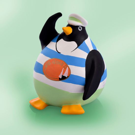 Picture of Lifeguard Penguin Italian Ceramic Figurine