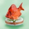 Picture of Limoges Red Fish with White Dots Box