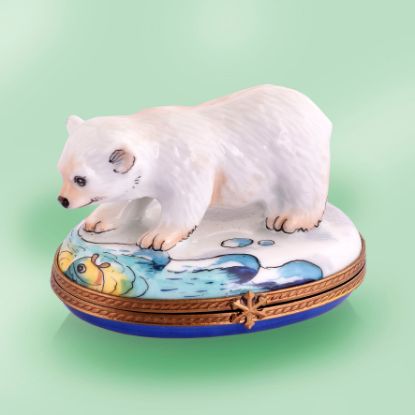 Picture of Limoges Baby Polar Bear Box