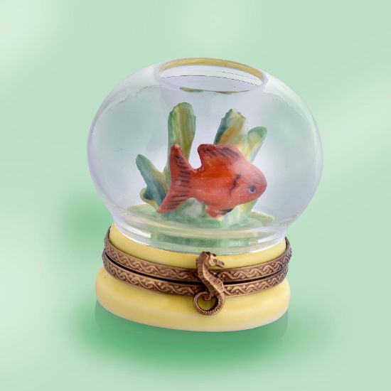 Picture of Limoges Fish in Fishbowl Box 