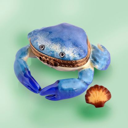 Picture of Limoges Blue Crab with Shell Box