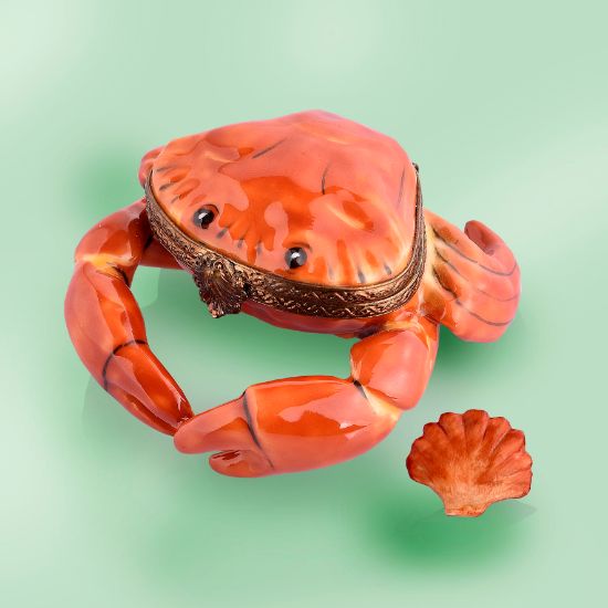 Picture of Limoges Orange Crab Box