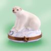 Picture of Limoges Polar Bear on Ice with Fish Box