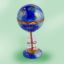Picture of Limoges  Year 200 Globe in Stand with Champagne Flutes Box