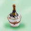 Picture of Limoges Champagne BOttle in White Bucket with Ice Box