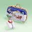 Picture of Limoges Santa on Sled Luggage Box with Shirt, Each