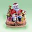 Picture of Limoges Santa with List and Gifts Box