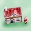 Picture of Limoges Santa House Box with loose Santa