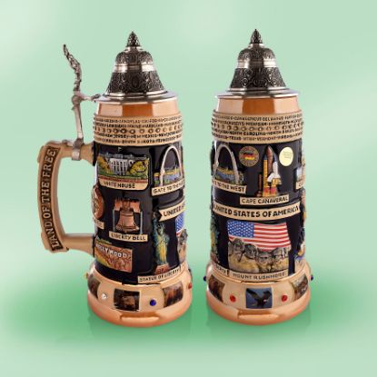Picture of German USA Panorama  Beer Stein , Each
