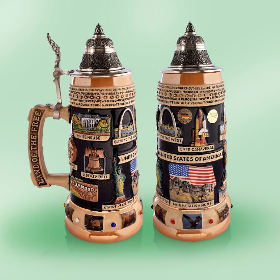 Picture of German USA Panorama  Beer Stein , Each