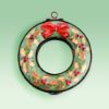 Picture of Limoges Christmas Wreath with Red Bow Ornament  Box