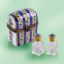 Picture of Limoges Royal Blue and Roses Perfume CHest Box with2  Bottles