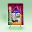 Picture of Limoges Dog by Window Painting on Easel Box